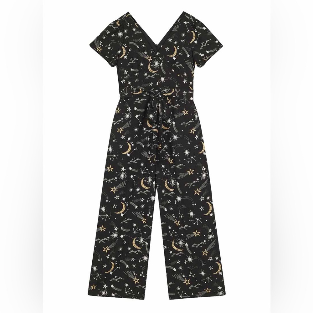 Joanie Black Celestial Print Jumpsuit NWT